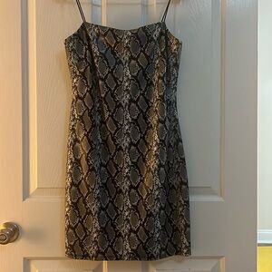 Womens Snake Print Dress